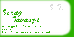 virag tavaszi business card